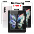 Samsung Galaxy Z Fold 3 Screen protector Front and Back And Inner Full Screen Hydrogel Film Jelly Protector for Samsung Galaxy Z Fold 3. 