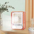 Portable Desktop Air Conditioner, USB Mini Air Cooler Fan, Water Cooling Fan, 500 ml Water Tank USB Personal Cooler, Quiet Mini Desktop Cooling Fan for Indoor Outdoor, Personal Humidifying Air Fan, Air Cooler Desk Fan for Office Kitchen Home. 