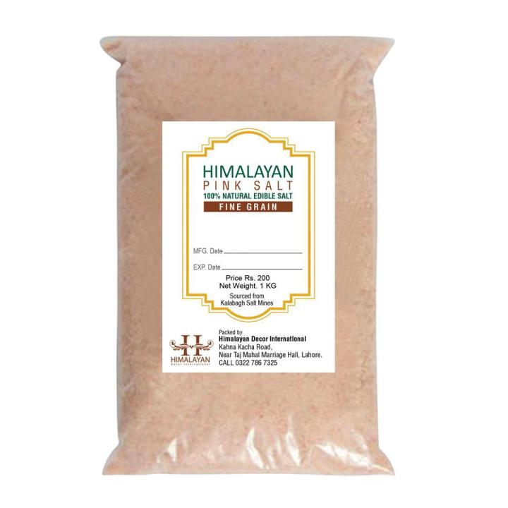 Pure Organic Himalayan Pink Salt use in Cooking, Eating Fruits and Set as Raw Salt on Dining Table 1-KG Pack