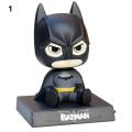 Batman Captain Tree Man Super Hero Shaking Head Cartoon Doll Car Decoration. 