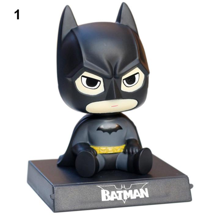 Batman Captain Tree Man Super Hero Shaking Head Cartoon Doll Car Decoration