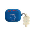 Korean Cute Bear Airpods Pro Case Generation 1/2 Pro Silicone Soft Case Apple Wireless Bluetooth Headset Airpods Generation 3 Protective Case With Keychain Earphone Cover Accessories. 