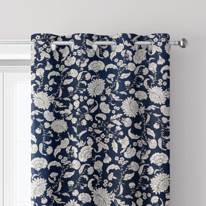 Floral Printed Duck Cotton Curtain