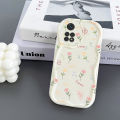 VRQR Soft Wavy Edge Phone Case For Xiaomi Redmi Note 11 Back Cover Full Screen Beautiful Flowers Pattern Cover Xiaomi Redmi Note 11S 4G. 