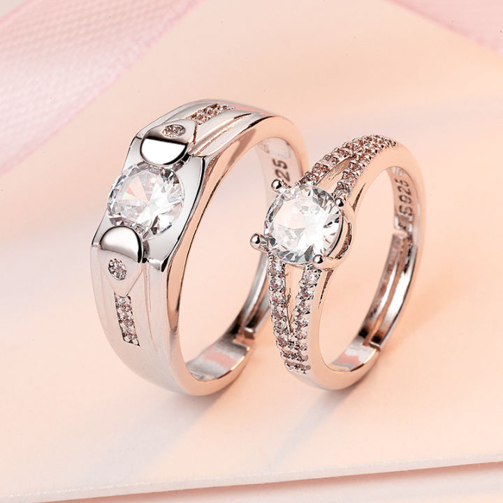 Adjustable%20Engagement%20Couple%20Rings%20set%20With%20Box%20for%20Girls%20and%20Boys%20Silver%20Diamond%20Cuple%20Rings%20Pair%20resizable%20-%20Image%202