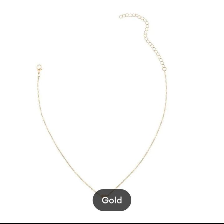 Simple%20Choker%20Heart%20Pendant%20Necklace%20for%20women%20and%20girls%20Golden%20Color%20-%20Image%204