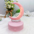 Creative Romantic Crescent Moon Night Light LED Bedside Decorative Table Lamp Living Room Luminous Toy Decorations Birthday Gift. 