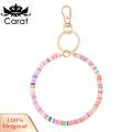 Carat Rainbow Keychain Colorful Polymer Clay Keychain Cute Unique Accessory for Phones Bags Id Card Holder Accessory. 