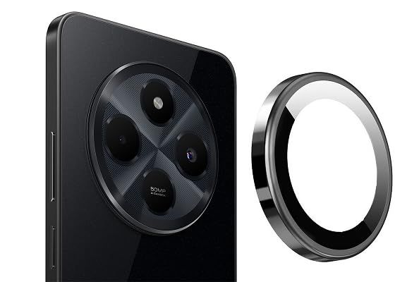 Camera Lens Protector for Redmi 14C Camera metal rings – Ultra Clear, Scratch-Resistant Tempered Glass Cover