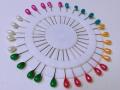pack of 2-40 BASIC PIN WHEEL HEAD HIJAB SCARF PINS. 