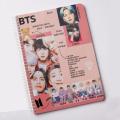 BTS Notebook BIAS Jungkook  Design Note pad Signature Printed (A5). 