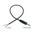 25CM 2.5mm 3.5mm Mono Connector Cable Male Female Plug 3pin 4 Pole 2.5mm 3.5mm Extension Wire DIY Audio Repair Cable Charger. 