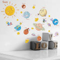 education solar system planets wall sticker space universe kid room decor decal Podazz. 