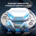 Timack® G20 Air Buds TWS Wireless Earbuds - Airdots Gaming Headsets 15ms Low Latency TWS Bluetooth 5.2 Headphone Waterproof Wireless Earphone Noise Cancelling Wireless Earbuds 20H Playtime Auto Pairing Touch Control with Microphone. 