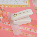 1Set Washi Tape Paper Tape Hole Punch Loose-Leaf Paper Hole Reinforcement DIY Scrapbooking White. 