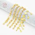 Grace Wholesale Factory Price 18K/24K Gold Plate Watch Bracelet Mens Bracelets Dubai Gold Bracelet. 