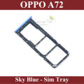 Oppo A72 SIM Tray Sim Jacket Sim Slot Sim Door For Oppo A72 - Sky Blue. 