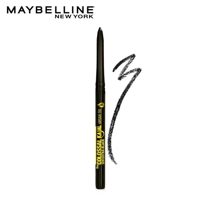 Maybelline New York Colossal Kajal Argan Oil 12 Hr Khol Liner - 01 Black Kajal