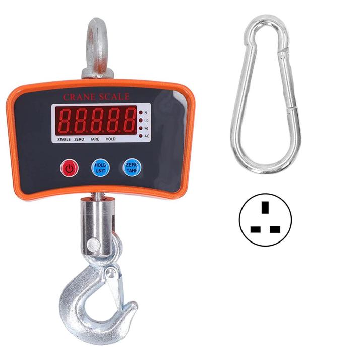 Digital Crane Scale 300KG, Prevent From Falling Heavy Duty Digital Crane Scale Thickened Shell with High Strength Hook for Industrial Mini Electronic Digital Crane Scale,Industrial Precision Electronic Hook Scale,Note random color will be deliver