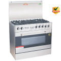 Welcome 5 Burner Gas Cooking Range WC-4000 - Silver and Black. 