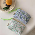 Makeup Bag With Flower Decorations Floral Pencil Pouch Cute Makeup Pouch Flower Pattern Change Bag Floral Cosmetic Bag. 