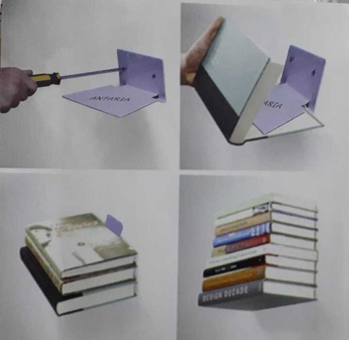 Floating book shelf