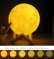 Moon Lamp 3D Print Moonlight LED Rechargeable Table Desk Lamp 12CM With RemoteMoon Lamp 3D Print Moonlight LED Rechargeable Table Desk Lamp 12CM With Remote. 