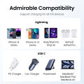 UGREEN USB C to Lightning MFI Apple Charging Cable Nylon Braided Fast Charger Data Sync Compatible for iPhone 15 14 Pro Max 13 Plus 12 11 Pro Max iPad Pro 10.5 /12.9. 
