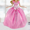 Doll Long Dress Smooth Surface Delicate Craft Replaceable Girl Doll Wedding Dress for Children. 