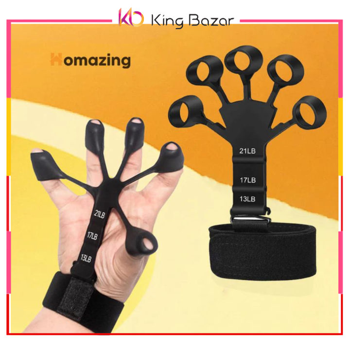 Silicone Hand Grip Device Finger Exerciser Strengthener Stretcher Hand Gripper,Gripster, Forearm Trainer