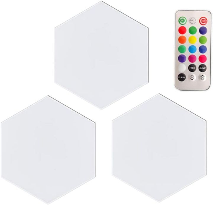 Quantum Light Touch Sensor Night Lights Remote Control LED Hexagon Light Game Room Ambient Light, Cheap Diy Lamp Bedroom Touch Smart White color Hexagonal Modular Led Light Panel
