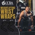 OCBA Wrist Straps Wraps for Weightlifting Heavy Duty Wrist Wraps Cotton Padded Gym Wrist Supports Bodybuilding Powerlifting Fitness Grips One Size Fits All with Thumb Support. 
