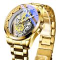 New Design Men Skeleton Watch Quartz Watch. 