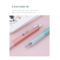 6 Piece 0.5Mm Black Ballpoint Pens with Soft Grip, Silver Clip, and Writing Black Ink. 