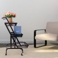 Multi-Purpose Convertible Trolley Rack / 3 Tier Storage Rack For Kitchen. 