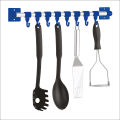 8 HangEase Hooks Kitchen Accessories Organizer Rack | Cloth Hanging Stand Wall Mounted. 