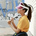 Fashion Summer Sun Hat Women Man Transparent Visor Clear Plastic Adult Sunscreen Cap Sunhat Uni Outdoor Hats. 