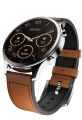 Ronin R-010 Ultra Smart Watch with Faux Leather Strap - Bt Calling Smart Watch with 100+ Sports mode with Fitness Tracking & Multiple Watch Faces Option - Amoled Display with AoD Feature in Metallic Body Design. 