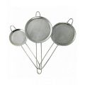 Pack of 3 - Steel Mesh Tea Strainer - Silver. 