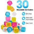 Reusable Ice Cubes For Drinks - Chills Drinks Without Diluting Them - Made From BPA Free Plastic. 