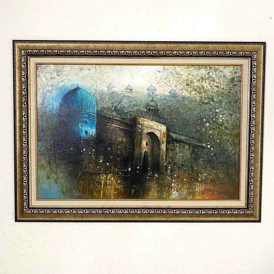Abstract Old Mosque Painting| Wall frame for room| Wall art| Home decor accessories