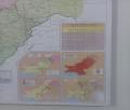 Large Pakistan Wall Map Political (Wood Frame - In Urdu). 