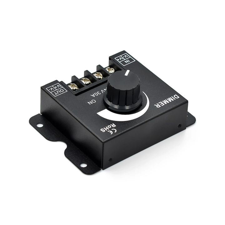 Dc 12v 24v Led Dimmer Switch 30a 360w Voltage Regulator Adjustable ...