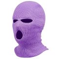 Winter Warm Head Cover, 3-hole Knitting Ski Mask Cold Proof Riding Full Face Mask. 