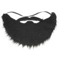 Fake Black Beard False Moustache Elasticated Halloween Party Prom Props. 