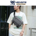 MENSPE Men Fashion Shoulder Bags Sling Chest Bag Cross Body Bags Messenger Bag Waterproof Cross Body Bag Large Capacity Sling Bags Simple Casual Sport Street Bag Student Teenager Bag. 