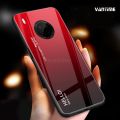 Vantime for Huawei Y9a Case Gradient Phone Back Hard Glass Cover. 