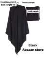 Khimar Hijab with Niqab Patti | Length of 48 inch. 