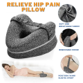 Relieve Hip Pain pillow | Orthopedic Knee Pillow│Back Pain, Leg Pain, Pregnancy Pillow│Hip and Joint Pain│Heart Shaped Memory Foam Knee Pillow │Sciatica Relieve Thigh Leg Pad Cushion. 
