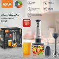 RAF 4-in-1 Hand Blender Set R.292 – Chopper, Jar and Whisker – Powerful 600W. 
